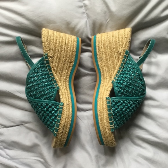 COPY - New Donald Pliner Lotti wedge raffia sandals 8.5 - Picture 7 of 10